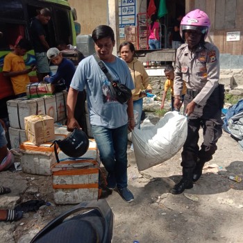 Polsek Baguala laksanakan Razia Miras, Amankan 200 Liter Sopi di Negeri Passo