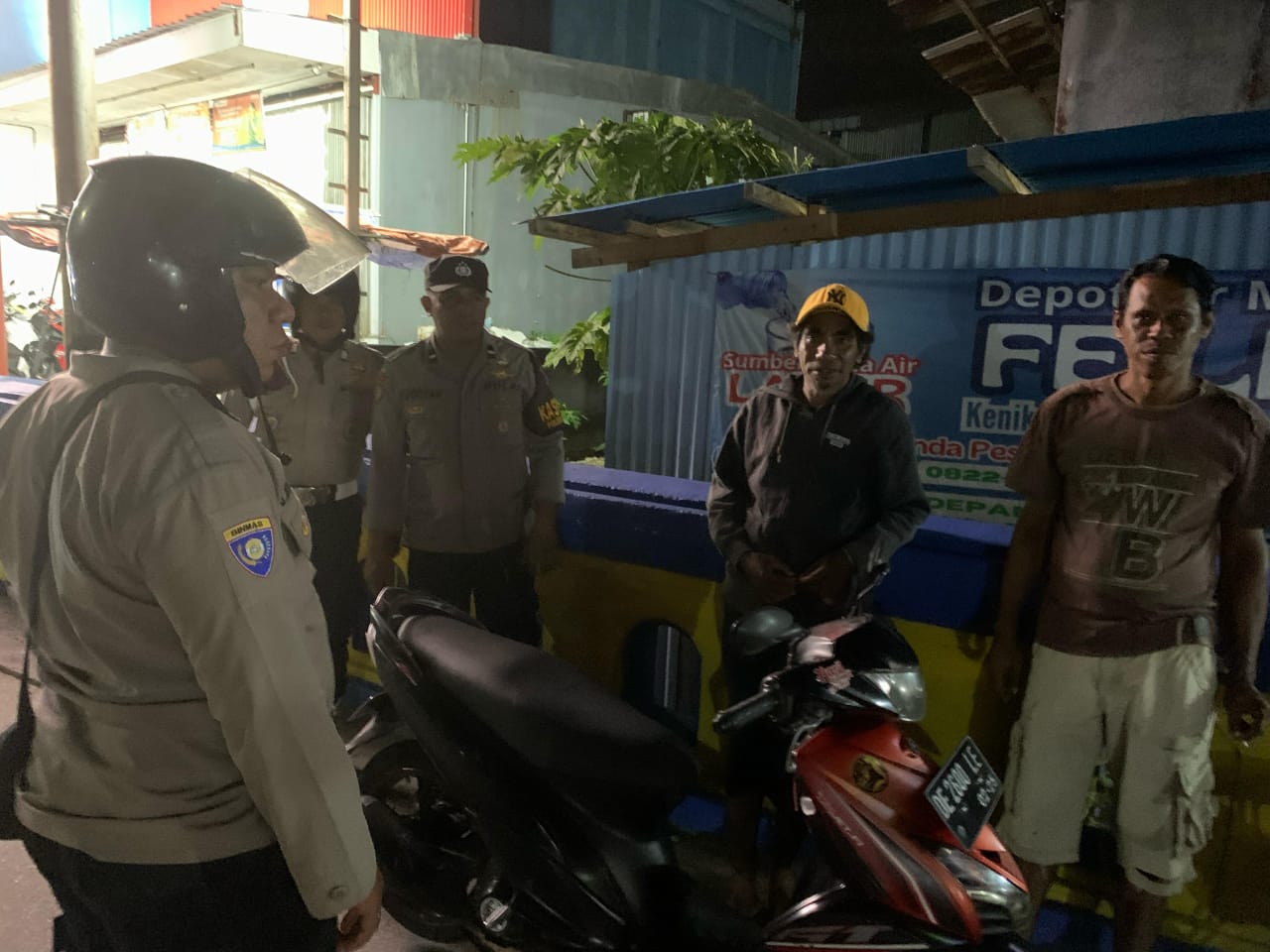 Polsek Baguala Gelar Patroli Malam, Warga Diimbau Pulang Lebih Awal