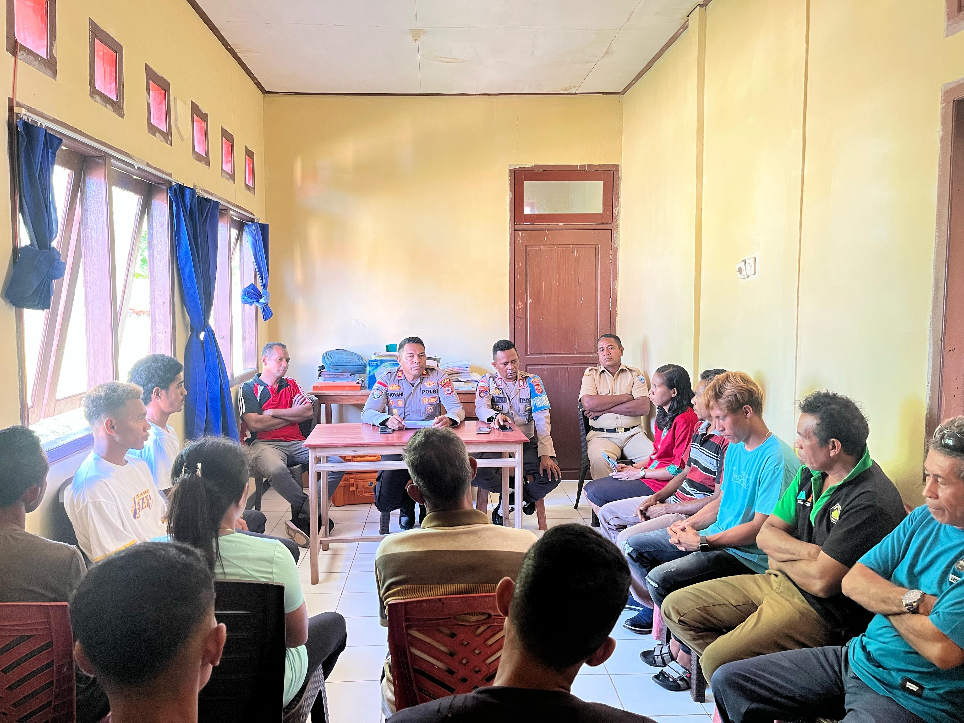 Lakukan Problem Solving, SPKT Polsek Wetar Optimis Selesaikan Masalah Warga