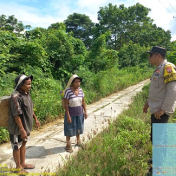 Sambangi Warga Petani, Bhabinkamtibmas Awear ajak dukung Ketahanan Pangan