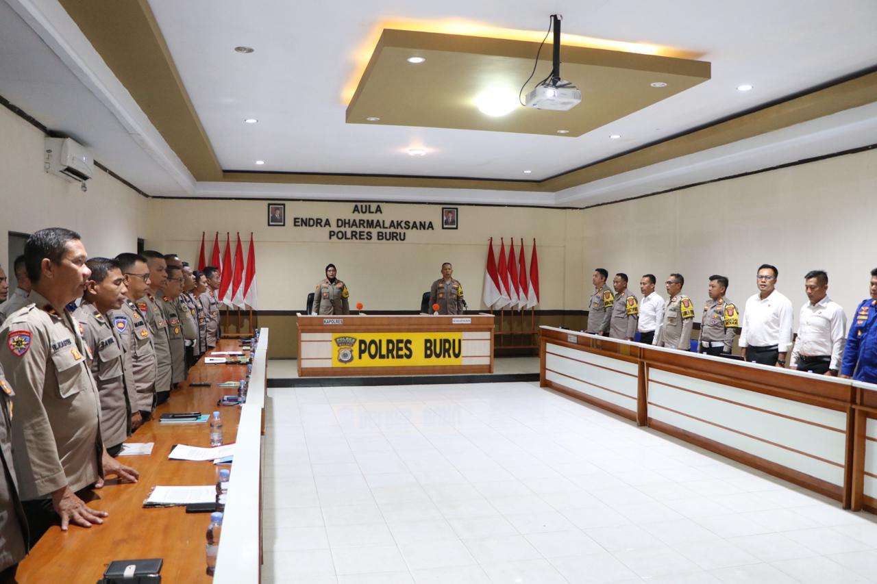 Polres Buru Gelar Operasional Triwulan 1