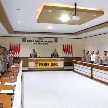 Polres Buru Gelar Operasional Triwulan 1