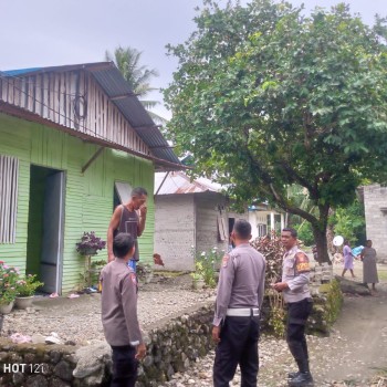 Polsek Leihitu Gelar Patroli Rutin Demi Ciptakan Kondisi Aman dan Kondusif