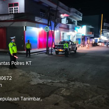 Cegah aksi balap liar,  Sat Lantas Polres Kepulauan Tanimbar optimalkan Patroli di malam Paskah
