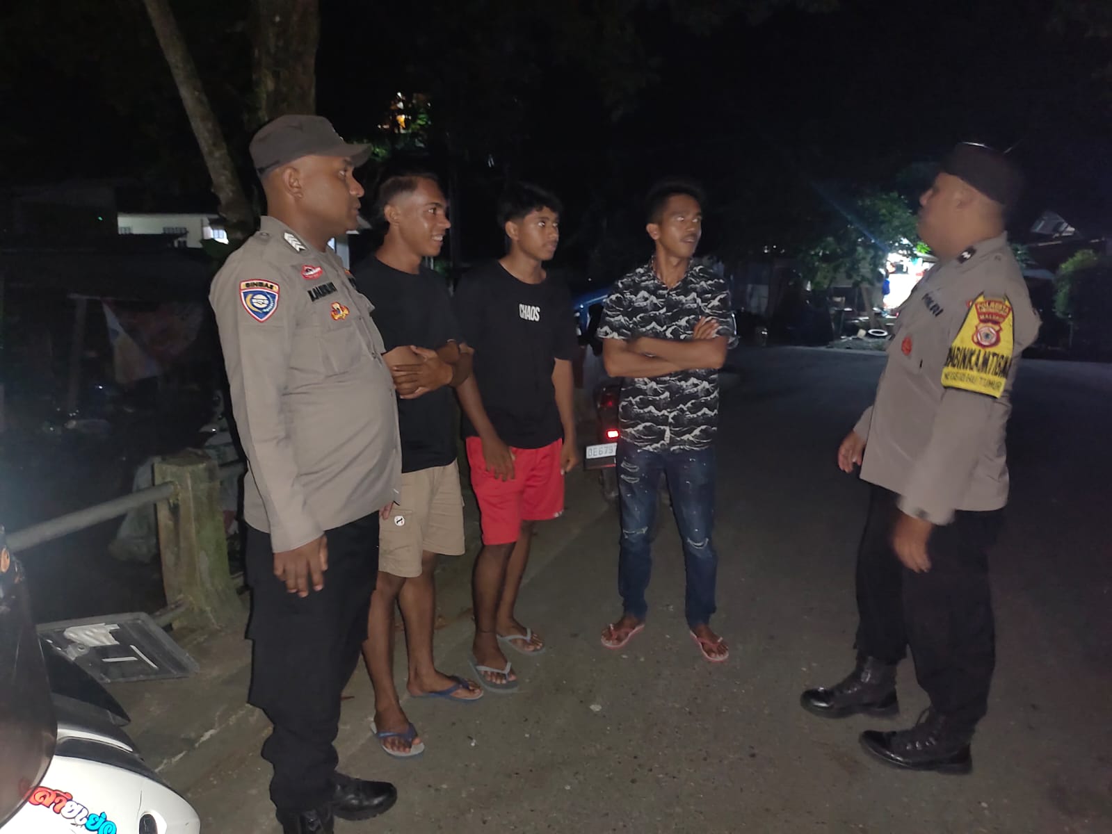 Polsek Leitimur Selatan Gelar Patroli Rutin, Tegaskan Komitmen Jaga Kamtibmas