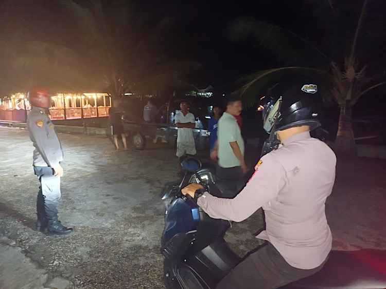 Rutin Patroli KRYD di malam hari, Polsek Tansel tingkatkan keamanan