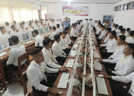 184 Casis Bintara Polri Panda Maluku Jalani Tes CAT Psikologi