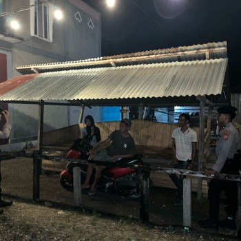 Personel Polsek Kepala Madan Laksanakan Patroli Malam