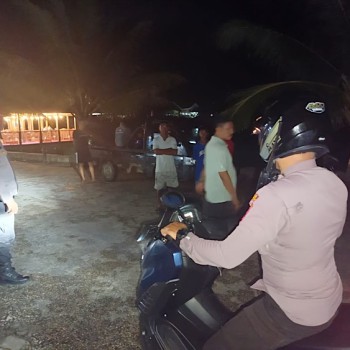 Rutin Patroli KRYD di malam hari, Polsek Tansel tingkatkan keamanan