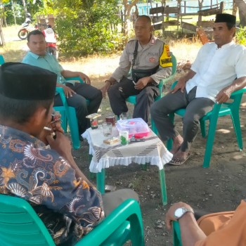 BRIPKA Ruslin Ajak Warga Desa Bara Jaga Kamtibmas Pasca Rekapitulasi Pilkada