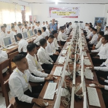 184 Casis Bintara Polri Panda Maluku Jalani Tes CAT Psikologi