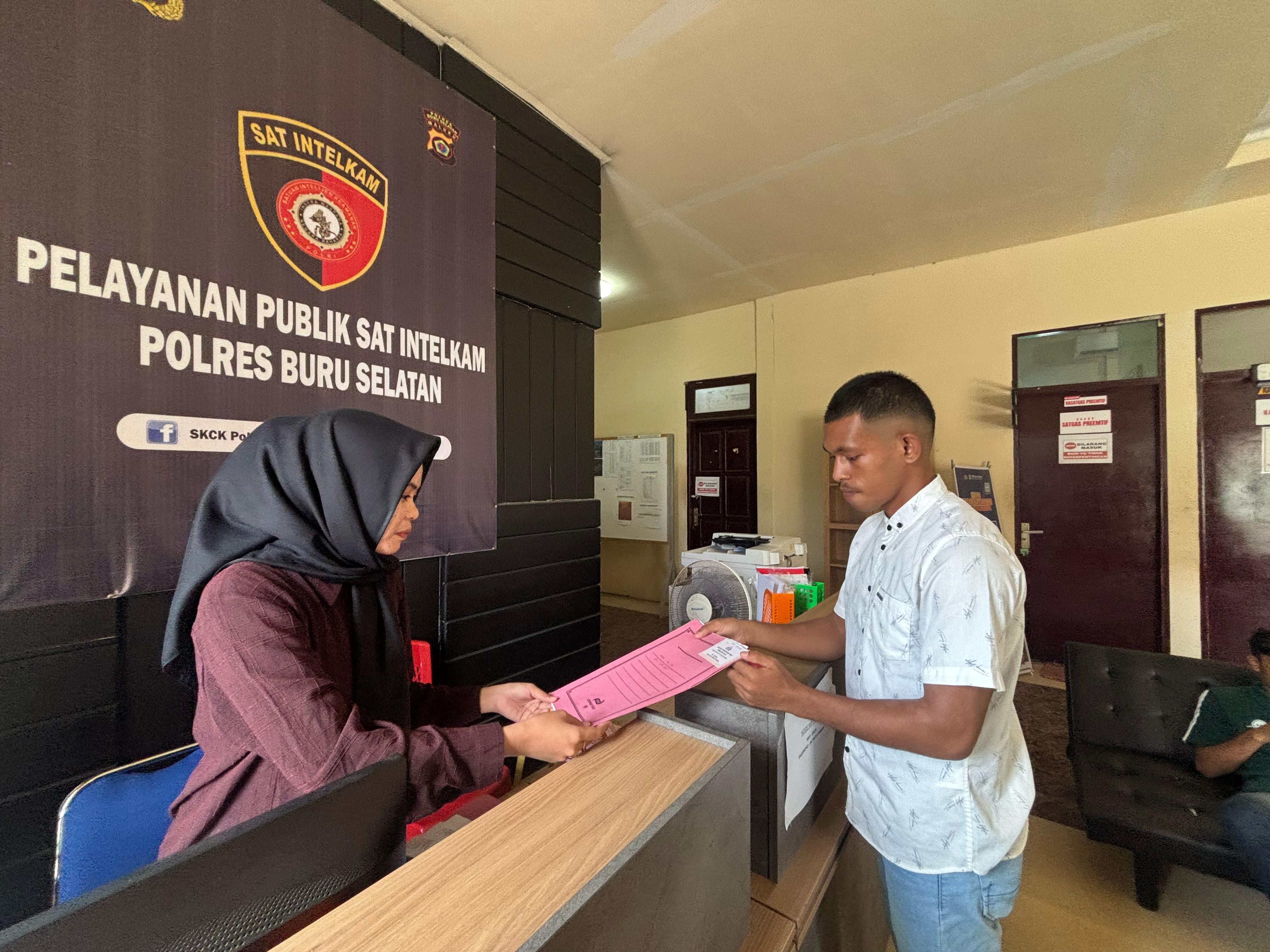 Wujudkan Pelayanan Prima Kepada Masyarakat, Polres Buru Selatan, Terus Tingkatkan Pelayanan Publiknya.
