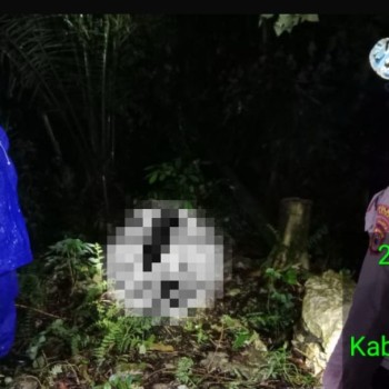 Gerak Cepat, Personil Polsek Leksula Datangi TKP Penemuan Mayat.