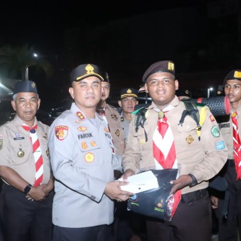 Sukseskan Upaya Menanggulangi Kebakaran, Kapolres Lepas Kontingen Ikuti Jambore Karhutla 2025
