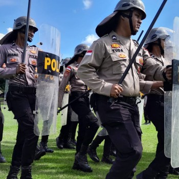 Sat Samapta Polres MBD Gelar Latihan Dalmas Sebagai Upaya Atasi Gangguan Kamtibmas
