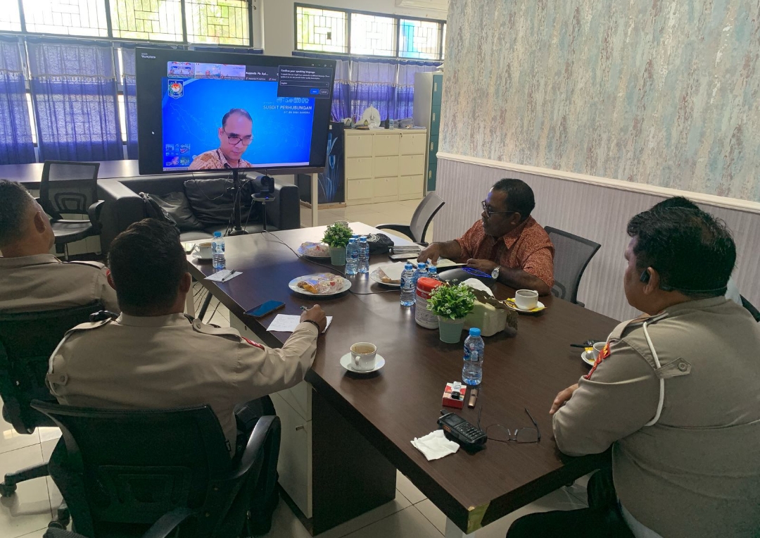 Polda Papua Barat Gelar Koordinasi dan Sosialisasi Penyusunan Rencana Aksi Keselamatan Transportasi PB dan PBD Secara Daring