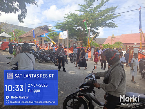 Pam gatur lalin saat Ibadah Minggu, Sat Lantas Polres Kepulauan Tanimbar pastikan rasa aman