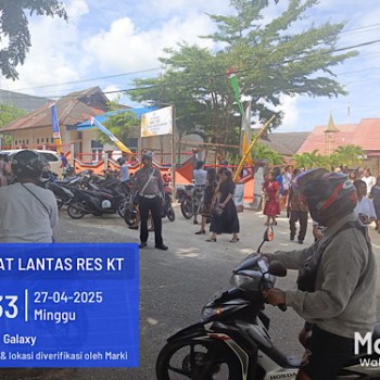 Pam gatur lalin saat Ibadah Minggu, Sat Lantas Polres Kepulauan Tanimbar pastikan rasa aman