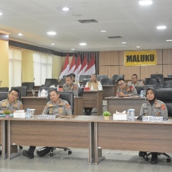 Wakapolda Maluku Hadiri Anev Ketahanan Pangan Secara Virtual