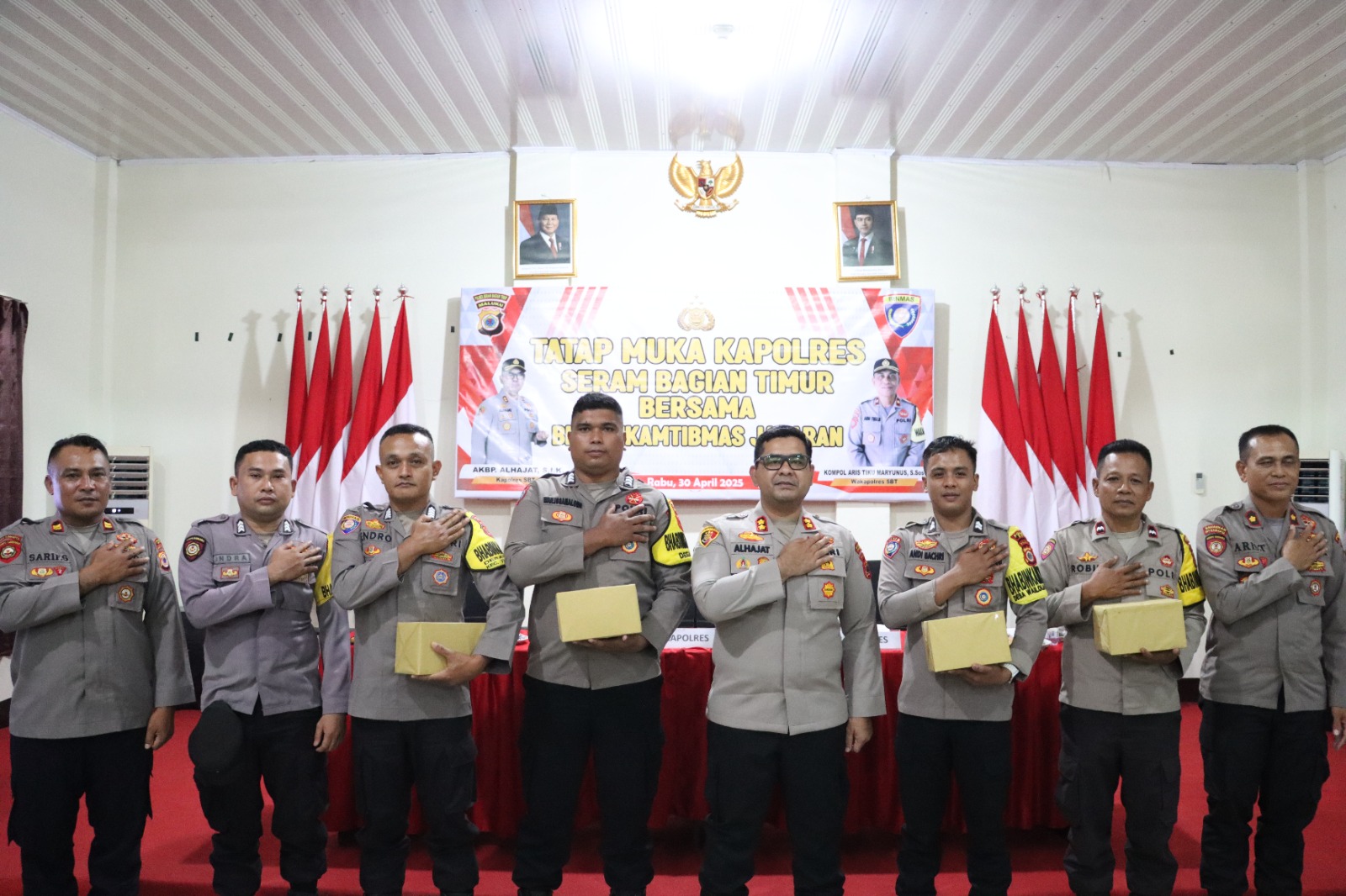 Kapolres SBT Lakukan Tatap Muka Bersama Bhabinkamtibms Jajaran
