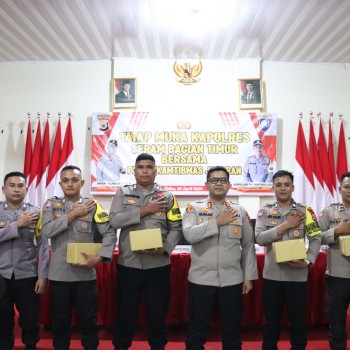 Kapolres SBT Lakukan Tatap Muka Bersama Bhabinkamtibms Jajaran