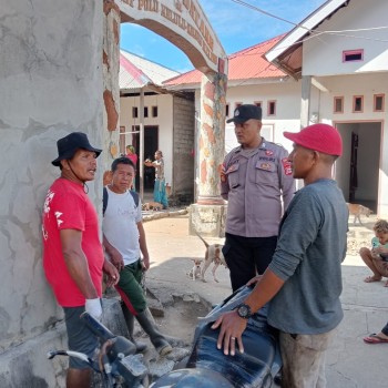 Bhabinkamtibmas Desa Kehli Bripka Tiotor Minta Partisipasi Warga Jaga Kamtibmas aman kondusif