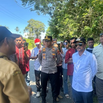 Respons Cepat Potensi Sengketa, Kapolres SBB, Bupati SBB, dan Dandim 1513 SBB Turun Langsung ke Lokasi Tapal Batas Desa Seriholo dan Desa Tala