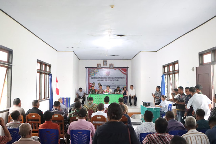Berakhir damai, Kapolres Kepulauan Tanimbar hadir bersama Forkopimda lakukan mediasi permasalahan antar Desa