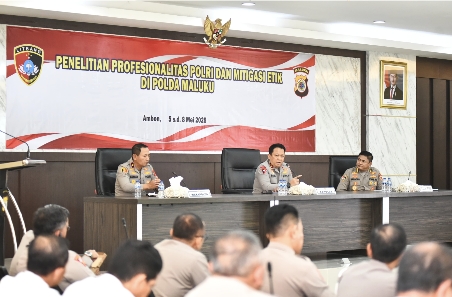 Puslitbang Polri Sambangi Polda Maluku, Kapolda: Personel yang Sedikit Namun Baik Lebih Dibutuhkan