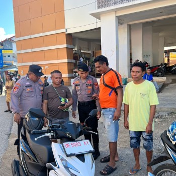 Polsek Kisar Lakukan Sosialisasi Larangan Judi Onliine Kepada Warga