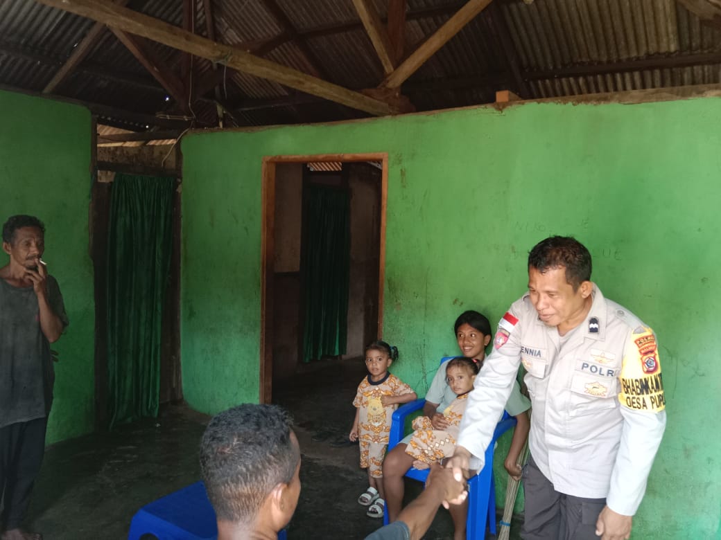 Bhabinkamtibmas  Aipda Jennia Kembali Sambangi Warga, Gelar Sosialisasi Kamtibmas
