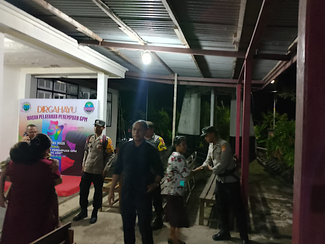 Gumuli upaya rekonsiliasi dan perdamaian, Polsek Tansel amankan Ibadah pergumulan