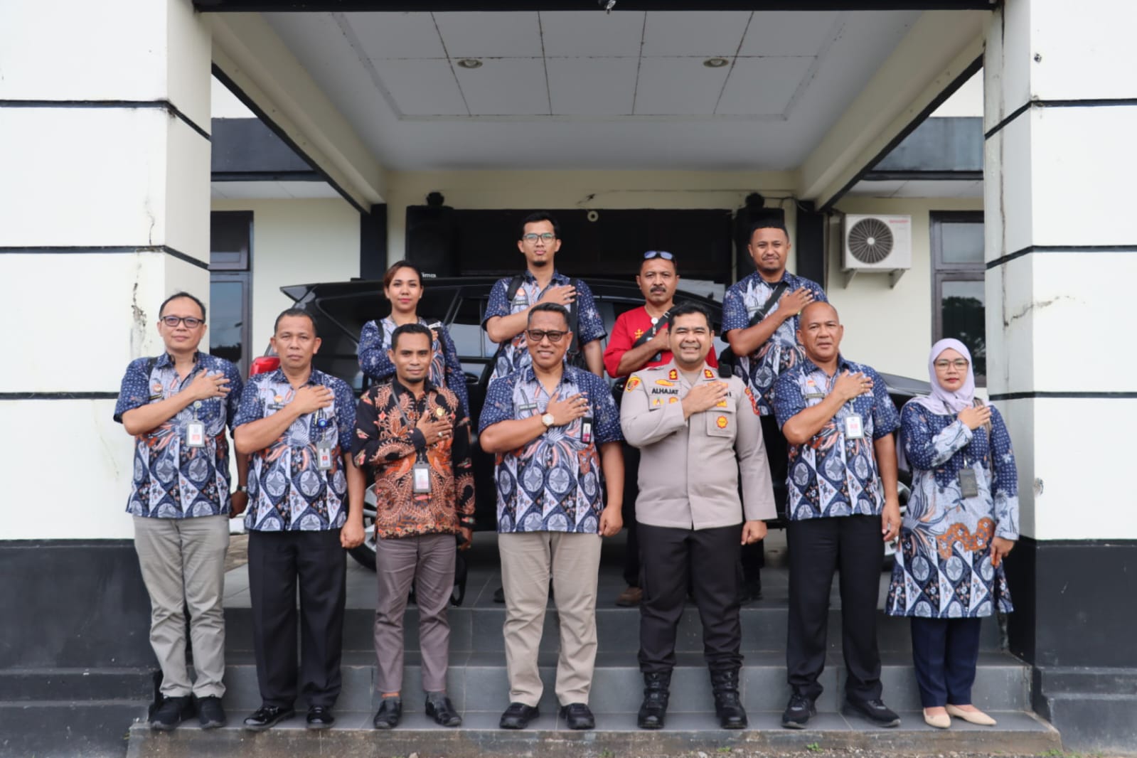 Jalin Silaturahmi, Kapolres SBT Terima Kunjungan Kakanwil Kemenkum Maluku
