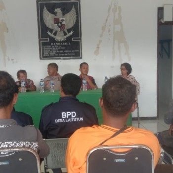 Forkopimcam Kecamatan Pulau Letti Lakukan Penyelesaian Masalah Warga