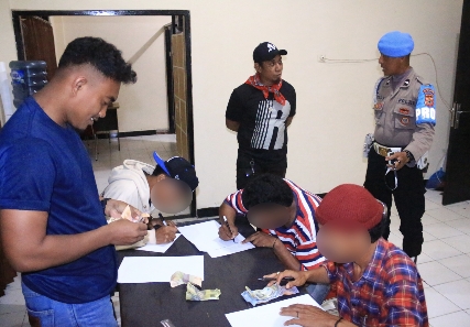 Satgas Ops Pekat Salawaku Polda Maluku Gelar Penertiban Parkiran Liar, Tiga Pelaku Pungli Diamankan