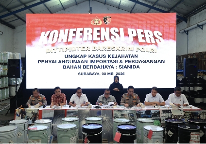 Kemendag RI Apresiasi Polri yang Berhasil Bongkar Perdagangan Ilegal Sianida di Jawa Timur