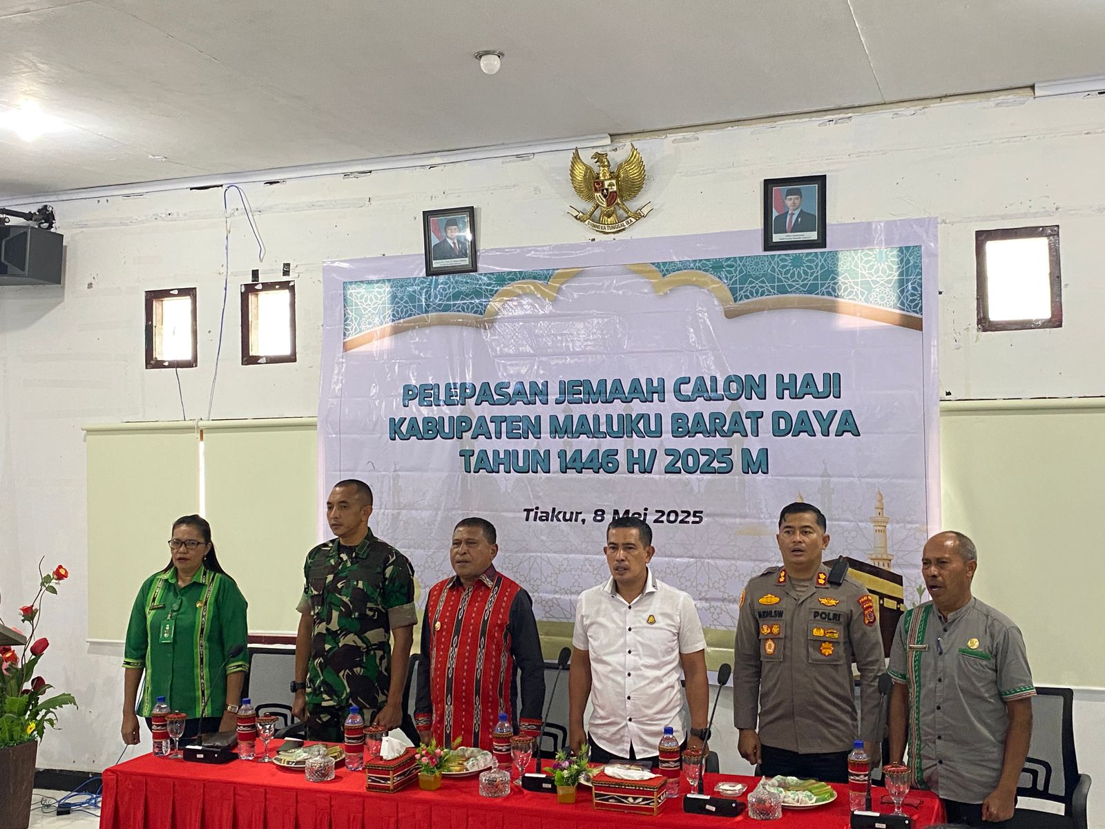 Kapolres MBD Hadiri Kegiatan Pelepasan Jamaah Calon Haji Kabupaten Maluku Barat Daya Tahun 1446 H / 2025 M