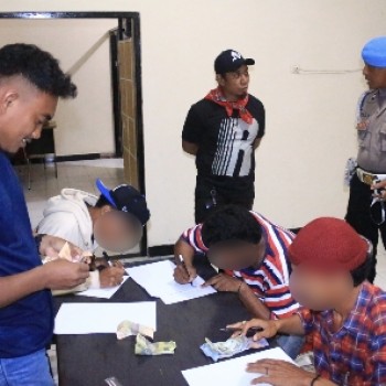 Satgas Ops Pekat Salawaku Polda Maluku Gelar Penertiban Parkiran Liar, Tiga Pelaku Pungli Diamankan