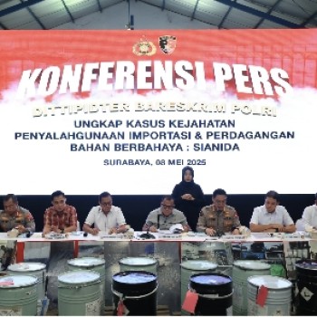 Kemendag RI Apresiasi Polri yang Berhasil Bongkar Perdagangan Ilegal Sianida di Jawa Timur