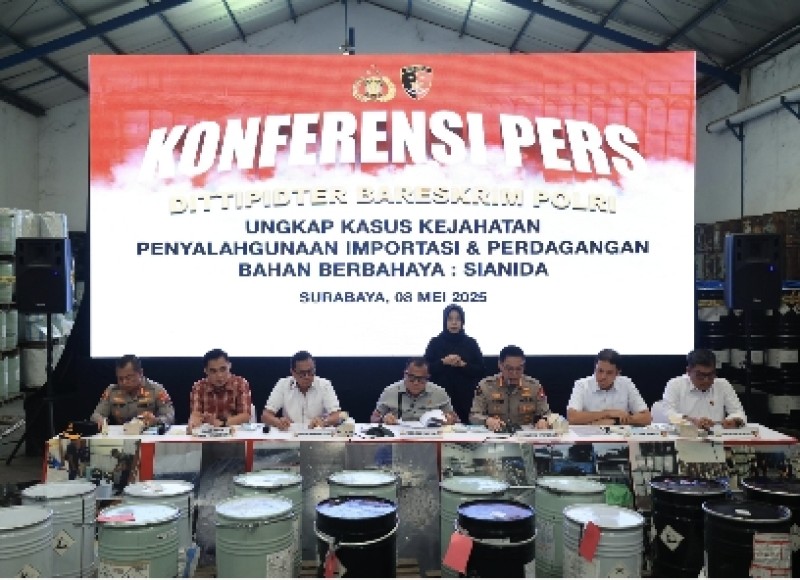 Kemendag RI Apresiasi Polri yang Berhasil Bongkar Perdagangan Ilegal Sianida di Jawa Timur