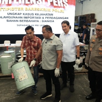 Bareskrim Polri Bongkar Perdagangan Ilegal Sianida di Surabaya dan Pasuruan, Omzet Capai Rp 59 Miliar