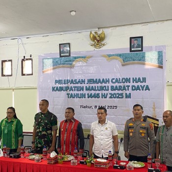 Kapolres MBD Hadiri Kegiatan Pelepasan Jamaah Calon Haji Kabupaten Maluku Barat Daya Tahun 1446 H / 2025 M