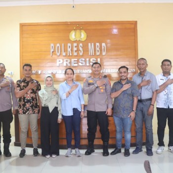 Pererat Sinergitas, Kapolres Maluku Barat Daya Terima Kunjungan Silaturahmi KPU Kabupaten MBD