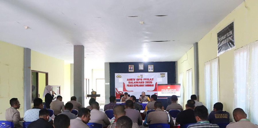 Evaluasi kinerja, Kapolres Kepulauan Tanimbar pimpin Anev tahap akhir Ops Pekat Salawaku 2025