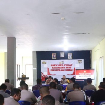 Evaluasi kinerja, Kapolres Kepulauan Tanimbar pimpin Anev tahap akhir Ops Pekat Salawaku 2025