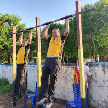 Uji kemampuan fisik Personel, Polres Kepulauan Tanimbar menggelar Kesjas berkala semester I