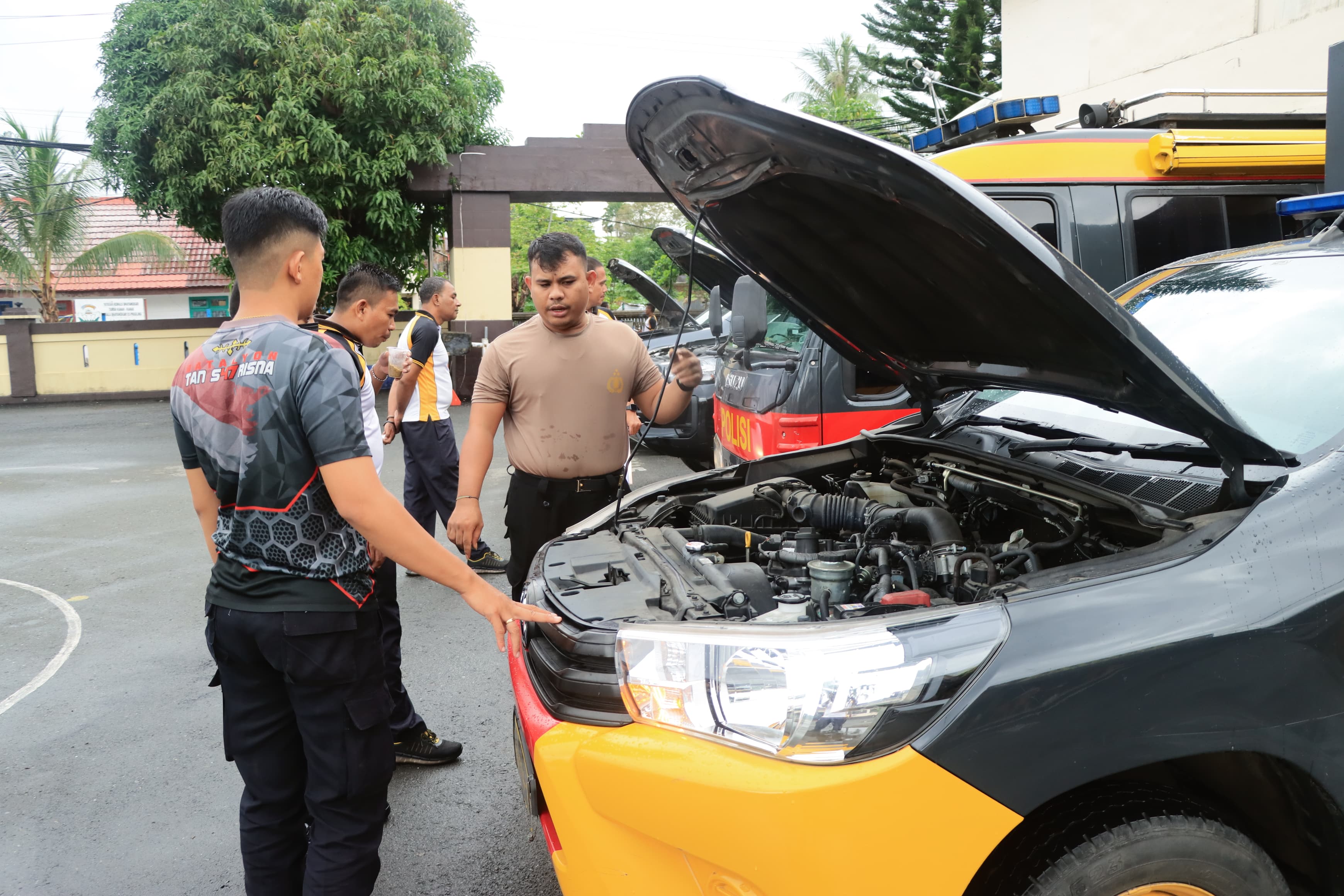 Polresta Ambon Lakukan Pengecekan Ranmor Dinas