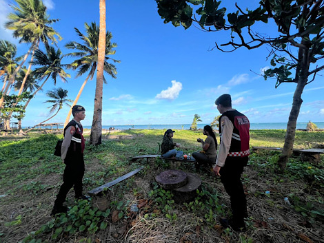 Sat Samapta Polres Kepulauan optimalkan Patroli ke tempat wisata, Pantau aktivitas Masyarakat saat libur panjang