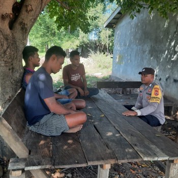 Melalui Sosialisasi Kamtibmas, Bripka Lestaluhu Minta Warga Wujudkan Situasi Yang Kondusif