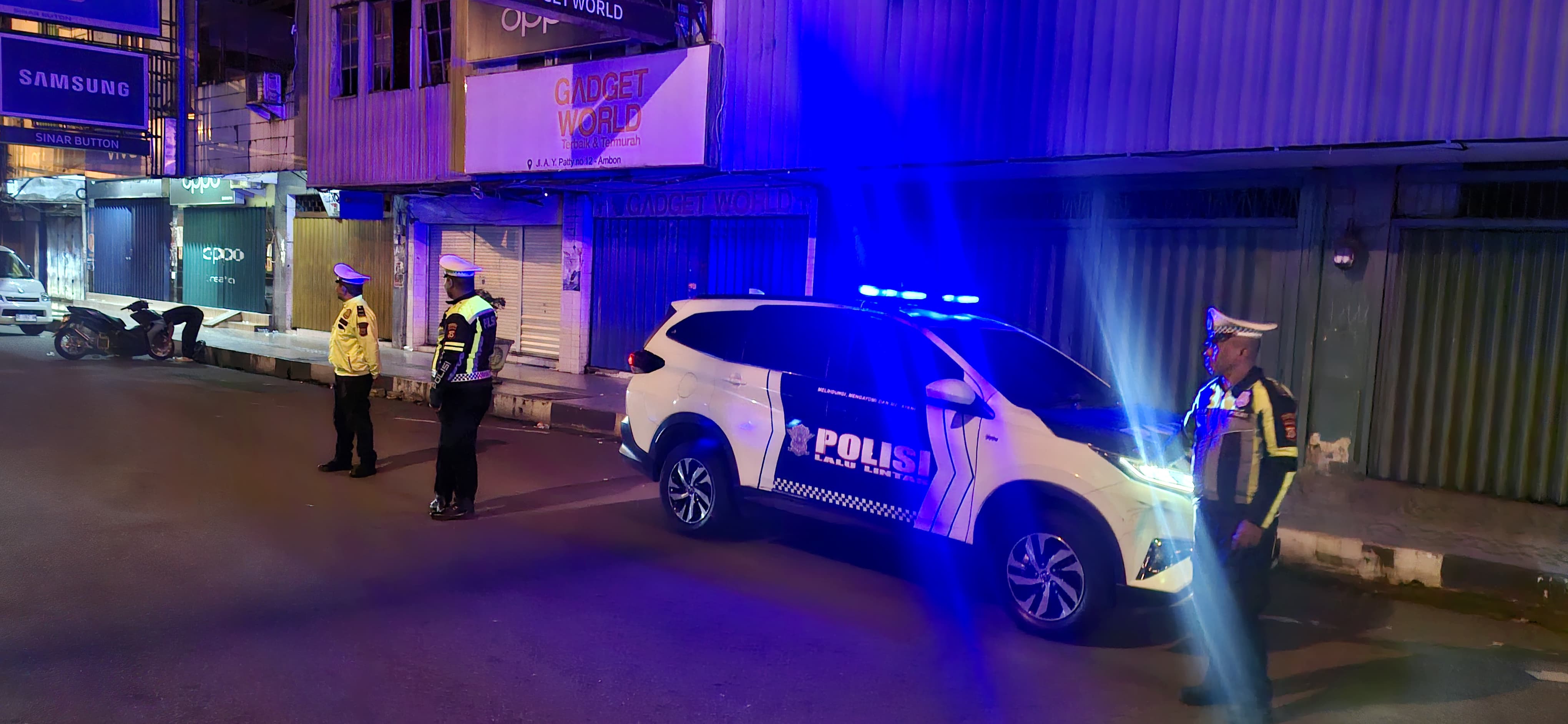 Polresta Pulau Ambon Gencarkan Patroli Malam Antisipasi Balap Liar dan Gangguan Kamtibmas